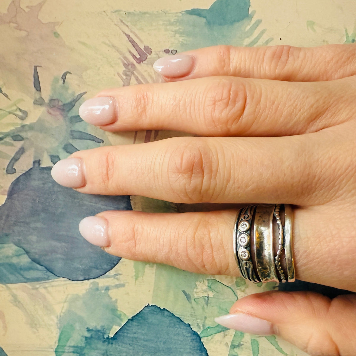 Unusual Sterling "Stack" Ring by Shablool Didae