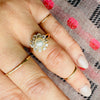 Perfectly Proportioned Pearl & Old Cut Diamond Ring