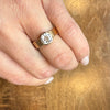 Warm Old European Cut Diamond in Sophisticated Bezel Ring