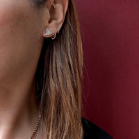 Scintillating Triangle-Shaped Diamond Stud Earrings