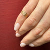 Tiny 10k Gold Art Deco Signet Ring