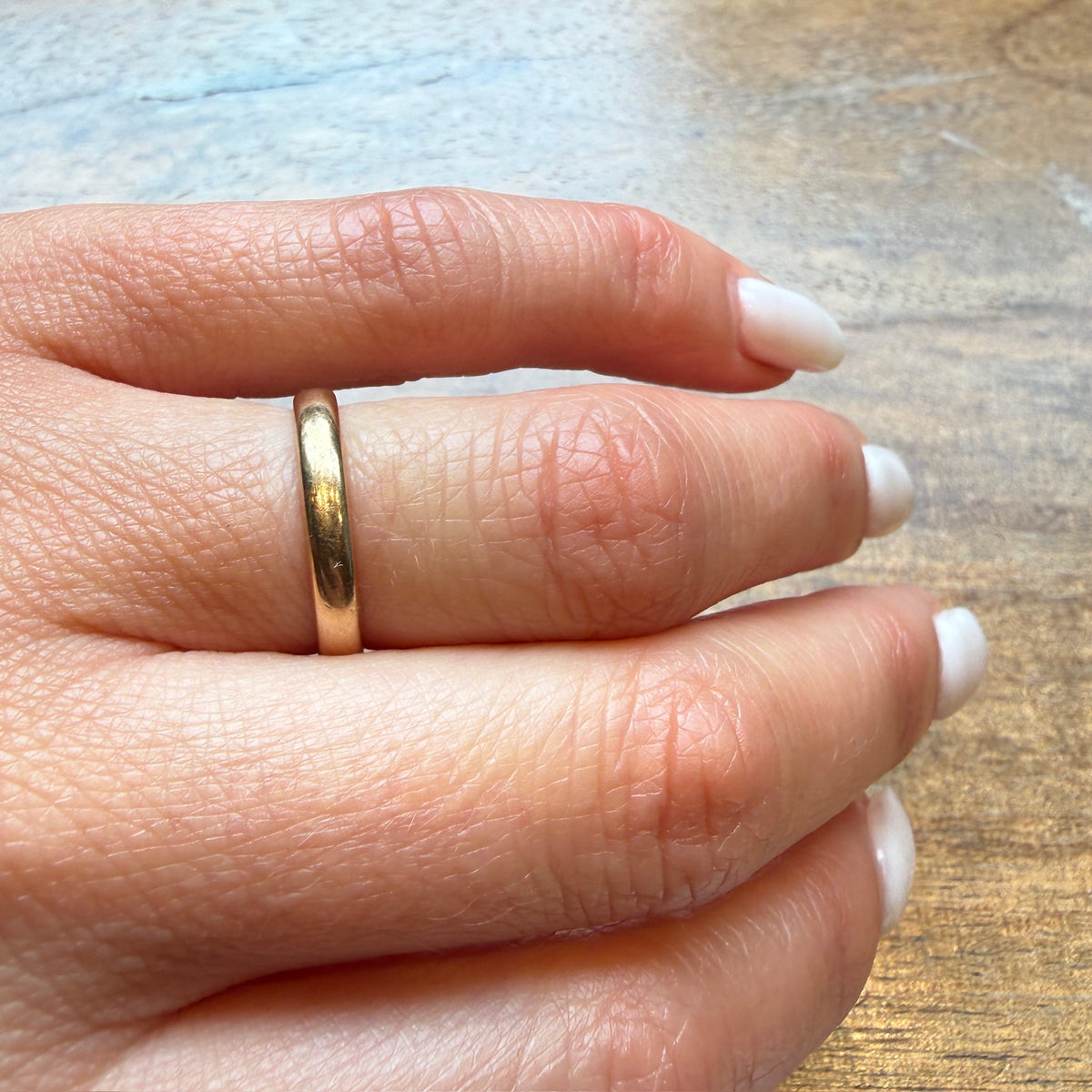 Antique 14k Gold Wedding Band Size 5.5