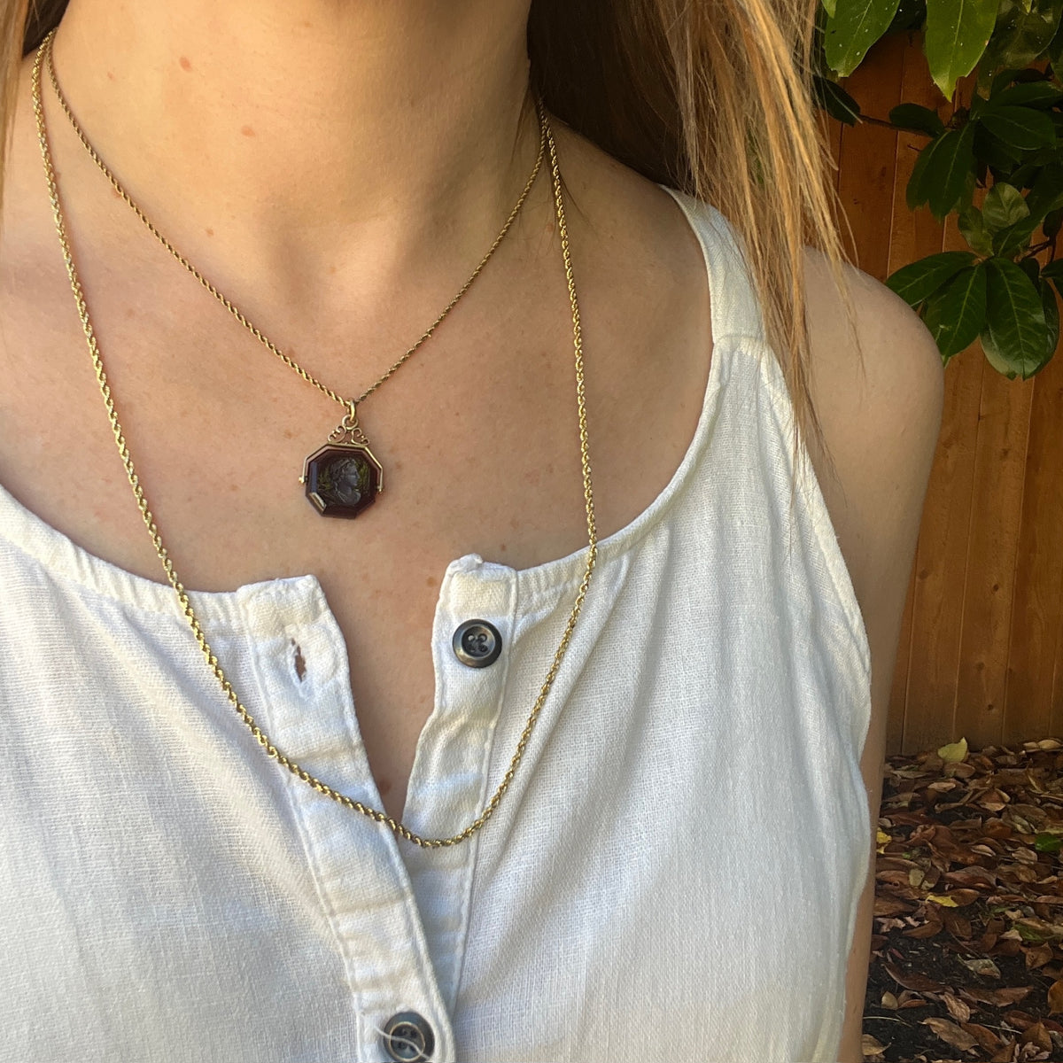 Glittering 24" 14k Gold Faceted Rope Chain