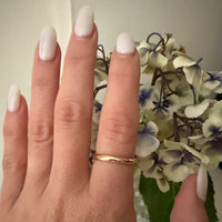 Vintage 18k Gold Band with Swedish Hallmarks