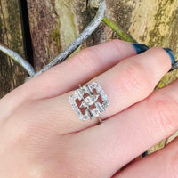 Captivating Marquise, Baguette & Round Diamond Deco Ring