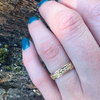 Gold Nugget Band in Size 5.5