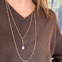 Gorgeous 56" 15ct Rosy Gold Twisted Link Chain