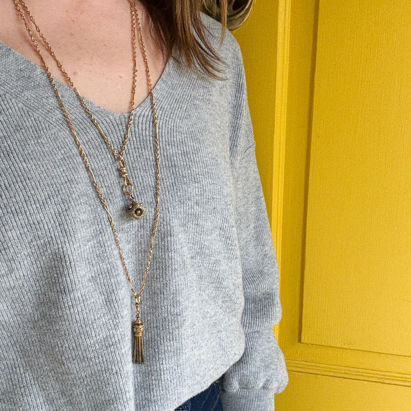 Victorian Gold Tassel with Floral Detail by Ancient Influences