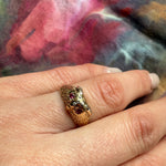 Striking Gold Owl Ring