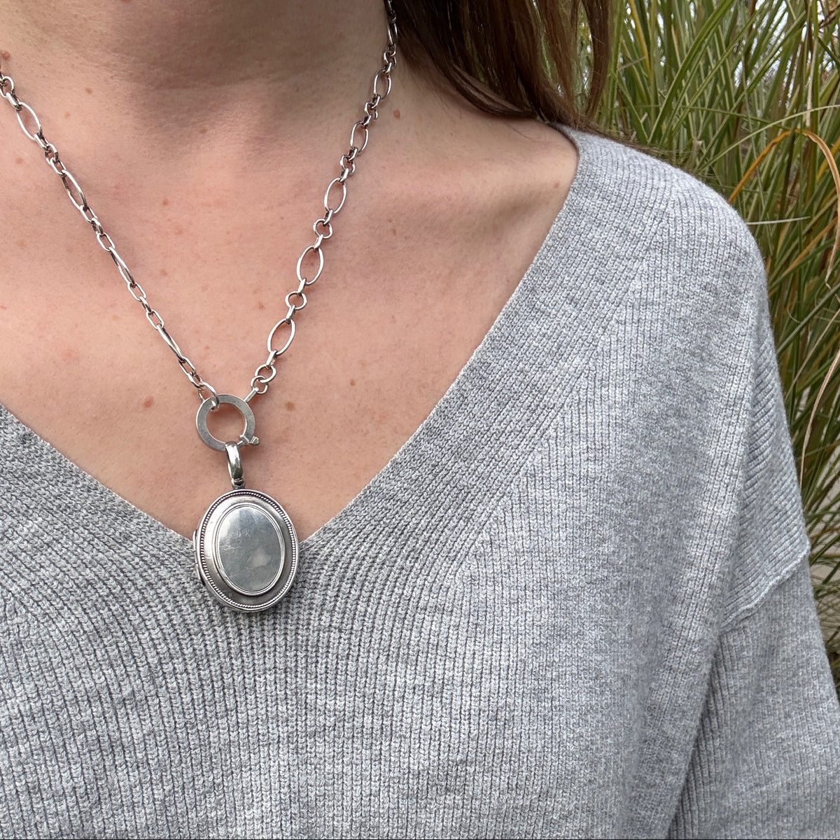 Handsome Victorian Sterling Silver Locket