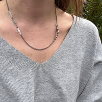 Chic Curb & Fancy Silver Link Chain by Ancient Influences