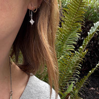 Starry Little Diamond Drop Earrings