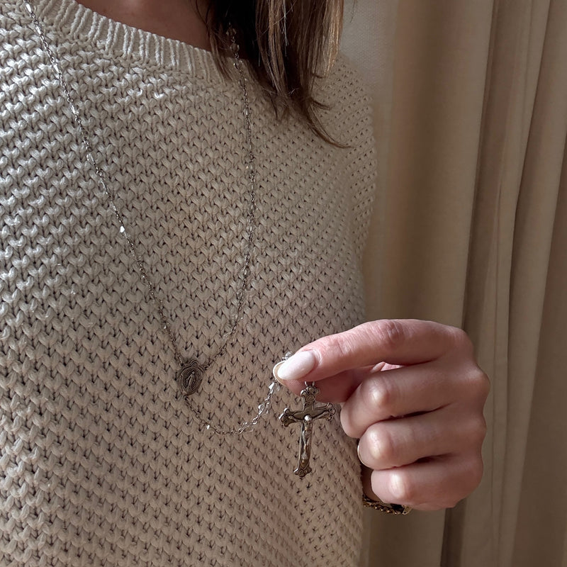 Crystal & Sterling Silver Rosary