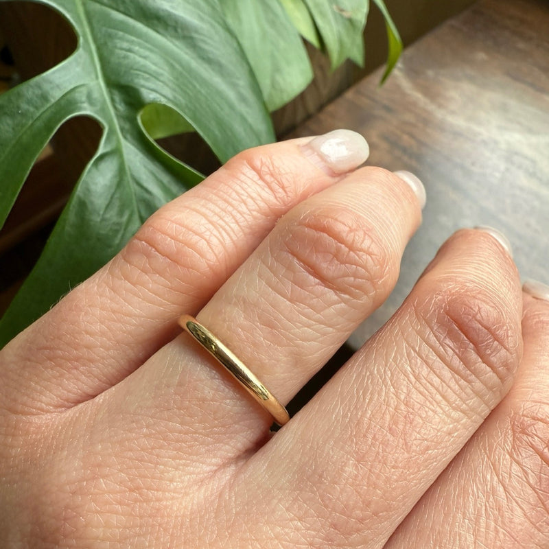 Vintage Gold Wedding Band