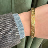 Marion & Tillie's Engraved Gold & Diamond Bangle