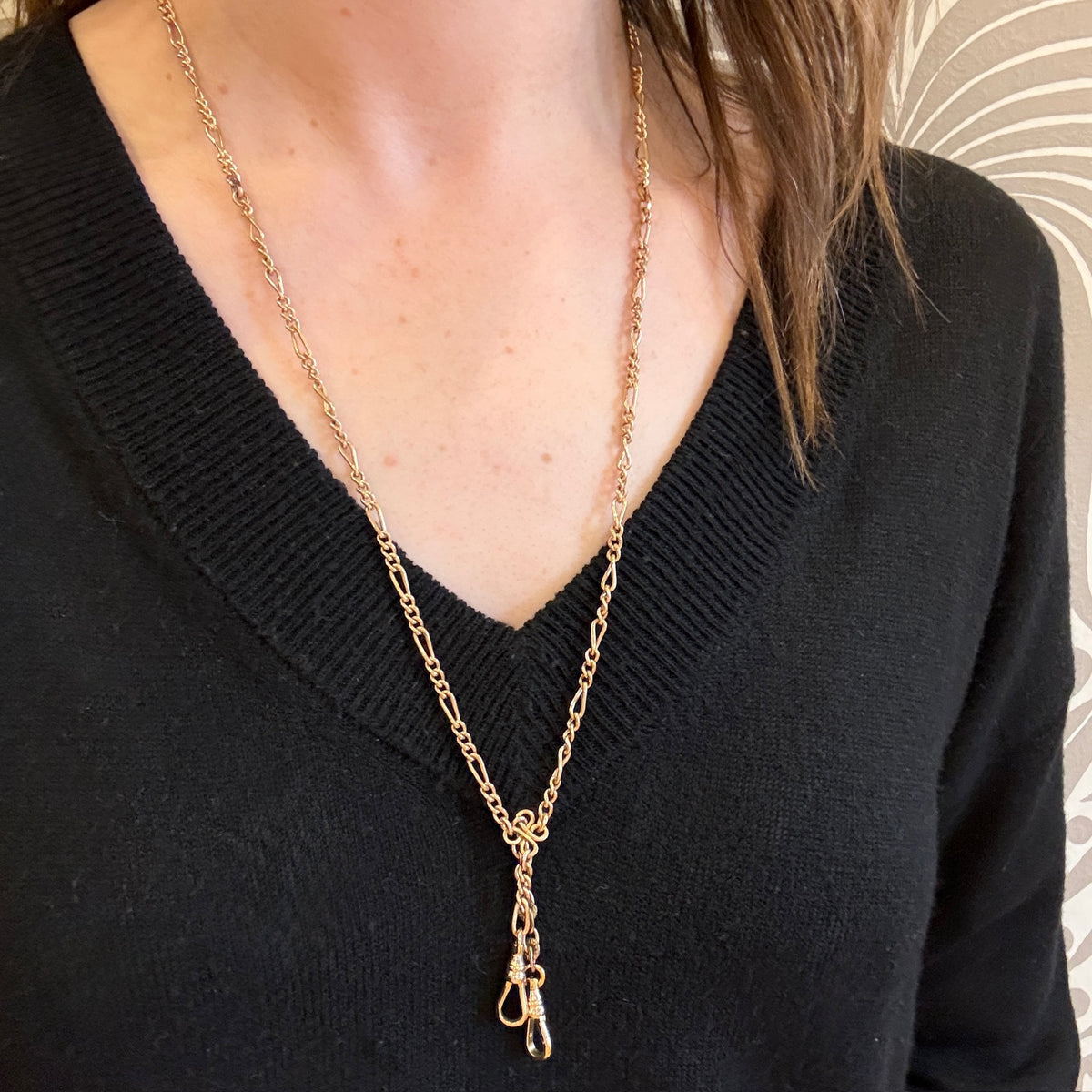Figaro Chain with Double Hook Drops by Ancient Influences