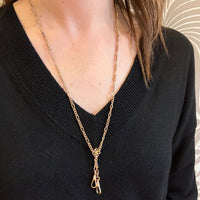 Figaro Chain with Double Hook Drops by Ancient Influences