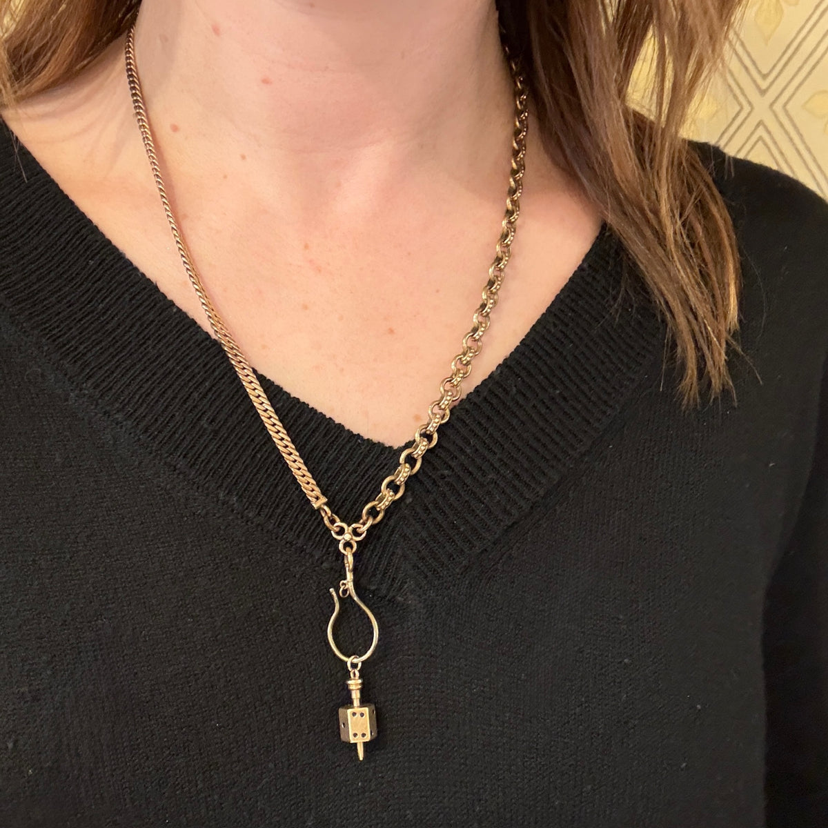 Curb & Rolo Married Chain with Hook by Ancient Influences