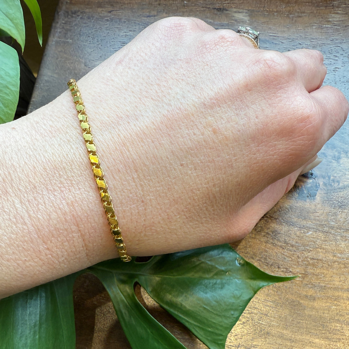High Karat Gold Link Bracelet by Ancient Influences