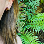 Radiant Oval Amber Cabochon Sterling Stud Earrings