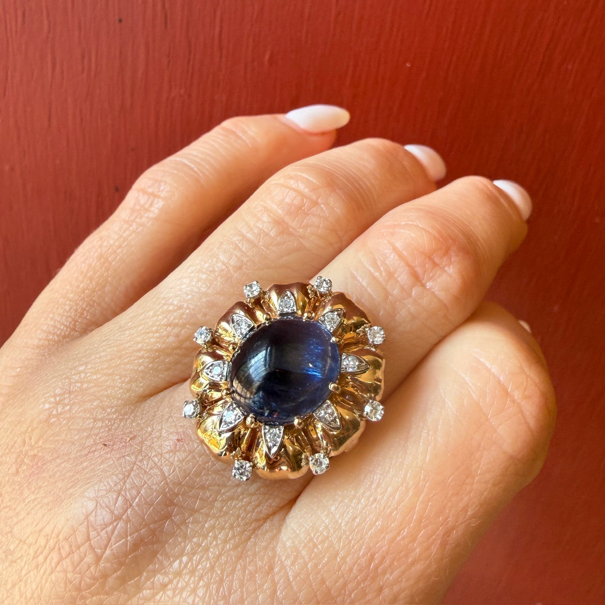 Sublime Burma Sapphire and Diamond Ring