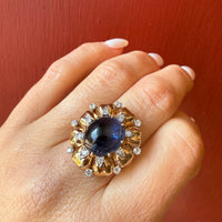 Sublime Burma Sapphire and Diamond Ring