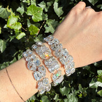 Eisenberg Two Row Swarovski Crystal Bracelet