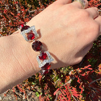 Blood-Red Crystal Bracelet by Eisenberg
