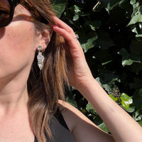 Shapely Swarovski Crystal Drop Earrings by Eisenberg
