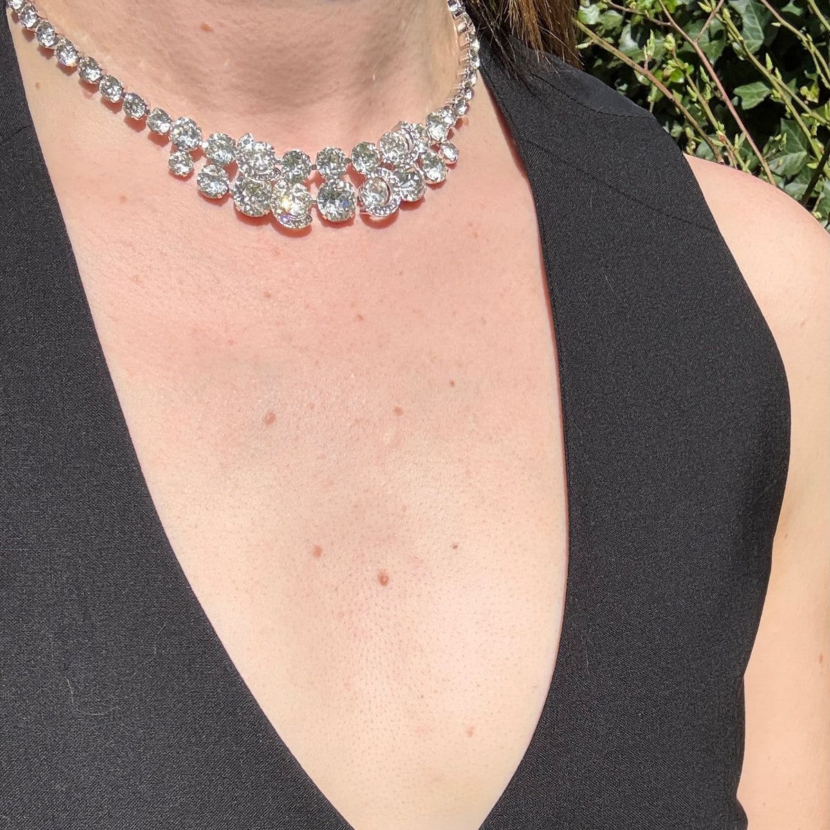 Effervescent Crystal Cluster Necklace by Eisenberg