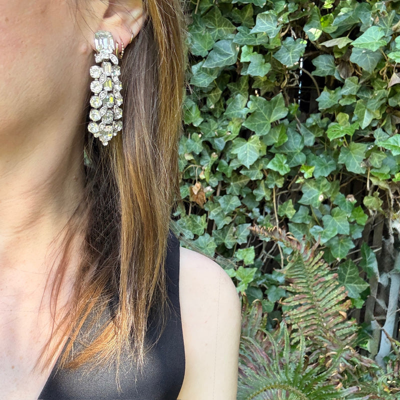 Glamorous Crystal Drop Earrings from Eisenberg