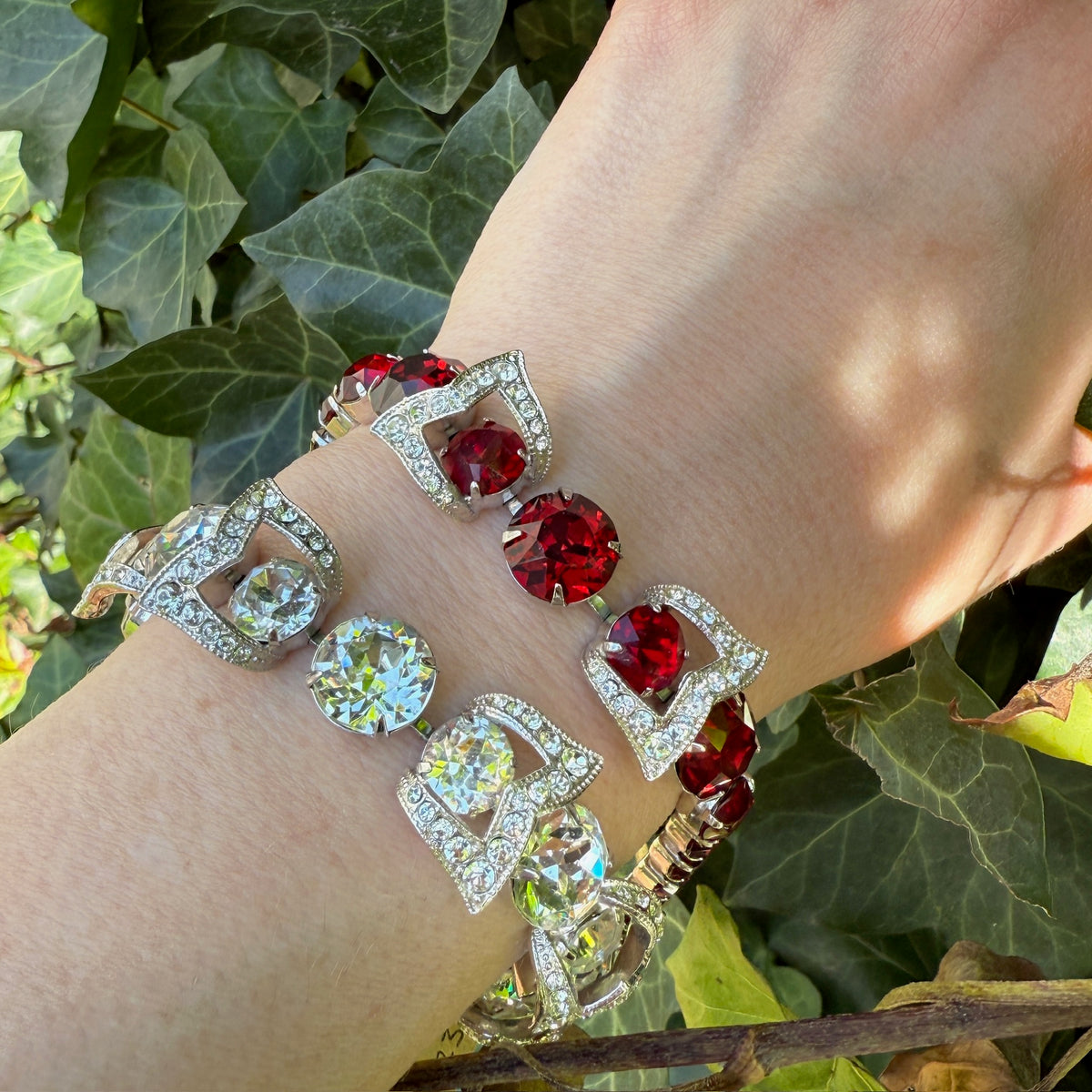 Blood-Red Crystal Bracelet by Eisenberg