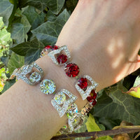 Blood-Red Crystal Bracelet by Eisenberg
