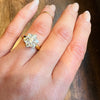 Celestial Starry Cluster in Platinum & 18ct Gold Ring