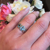 Pastel Blue Enamel Faith, Hope & Charity English Band