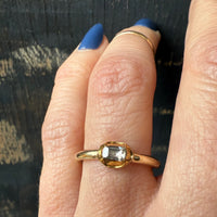Renaissance Diamond Ring with Enamel