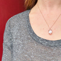 Peachy Pink Morganite Pendant