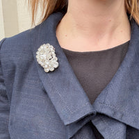 Juicy Pear-Cut Crystals in Dazzling Eisenberg Brooch