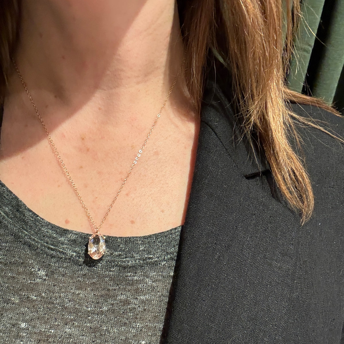 Lovely Morganite Pendant