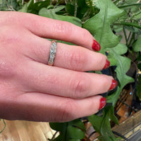 Sleek Two-Tone Gold Diamond Band