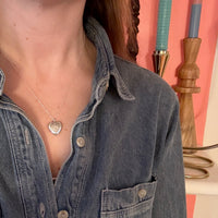 Hearts & Flowers Diamond-Set Sterling Locket