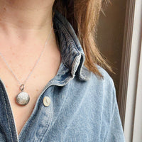 Darling Little Engraved Sterling Locket