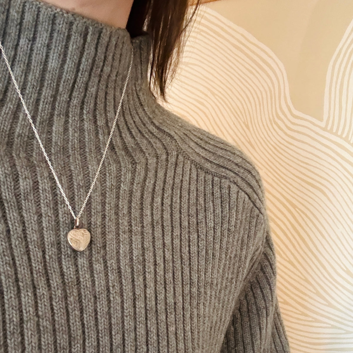 Classic Engraved Sterling Silver Heart Locket