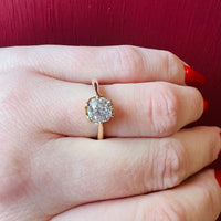 Sparkling 19thc 1.17ct OMC Diamond Solitaire