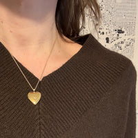 Heart-Shaped Locket with Star-Set Diamond