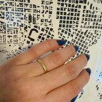 Versatile 2.8mm Wide 18k Gold Wedding Band