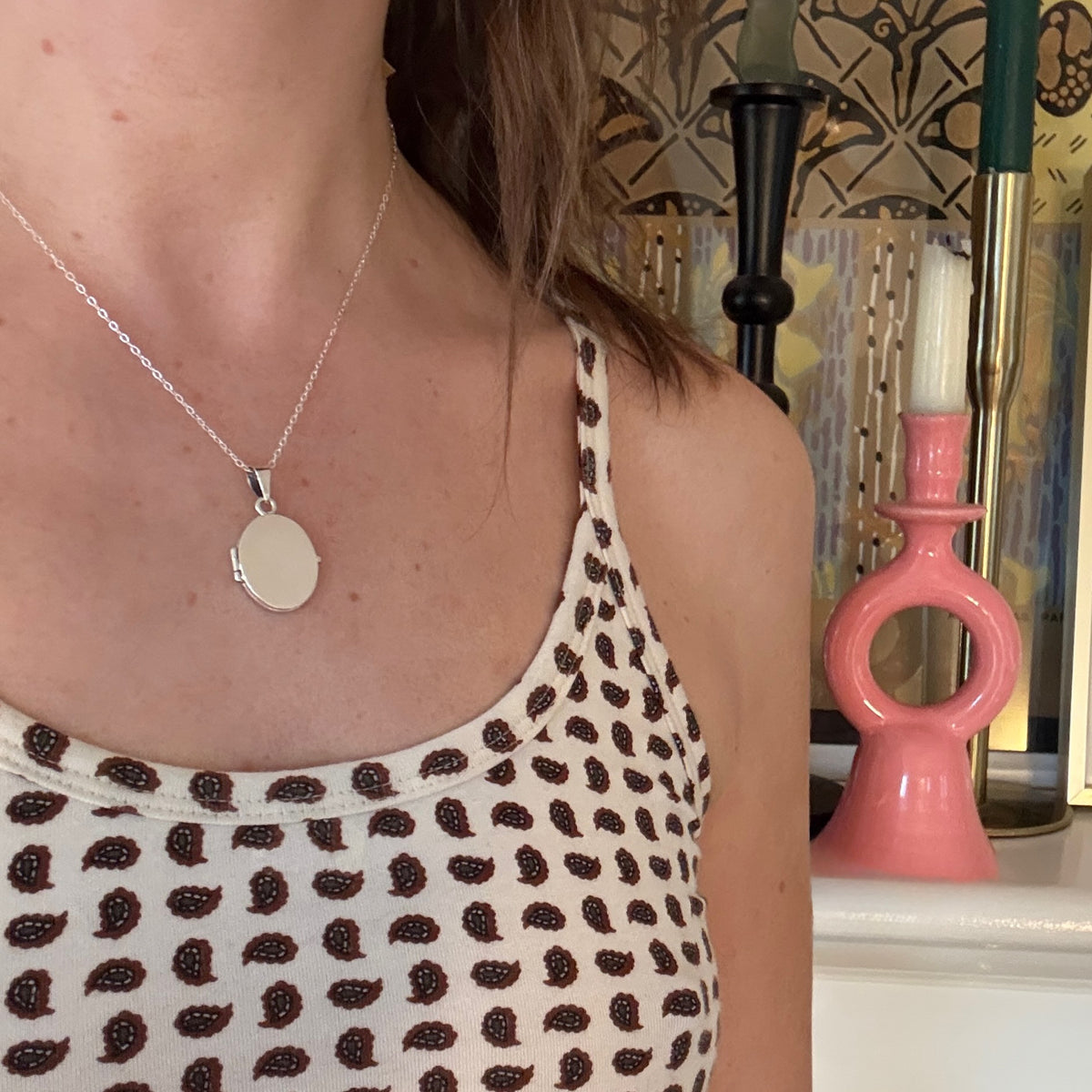 Simply Perfect Sterling Silver Oval Locket