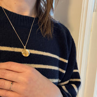 Star-Set Diamond in Gold Fill Round Locket