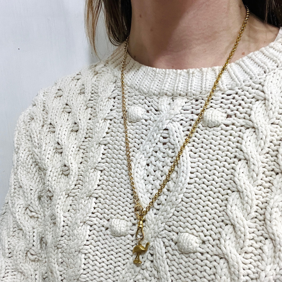 Gold-Plated Curb & Rolo Married Chain by Ancient Influences