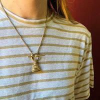 Lariat Necklace with T-Bar & Fob by Ancient Influences